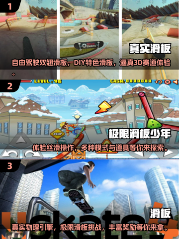 2024必玩🔥3D滑板手游排名💥滑板爱好者速来！截图2