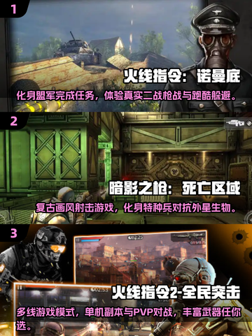 经典🔥第三人称射击游戏大全🎉截图2