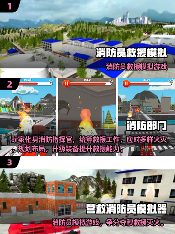 🔥2025必玩消防模拟器游戏推荐💥🎮截图2