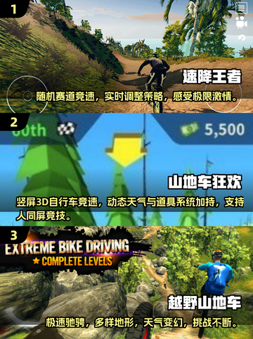 🔥2025必玩！超刺激自行车速降手游推荐 Riders！！🔥截图2