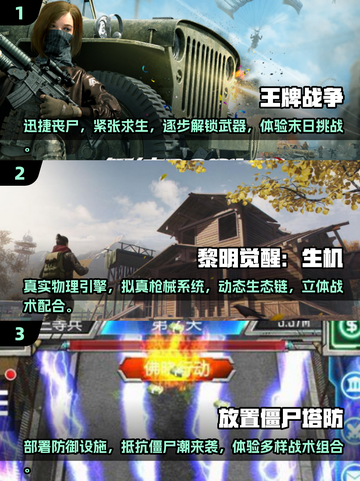 🔥2025年必玩！女角色打僵尸游戏合集⚡惊悚又有趣截图2