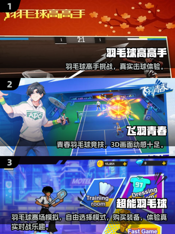 🔥2025超耐玩单机羽毛球游戏推荐！🏸✨截图2