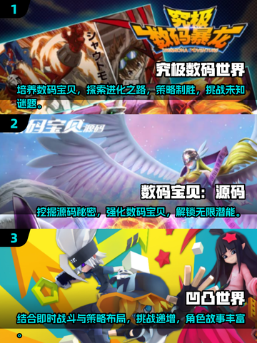 🔥2025必玩！超火爆数码宝贝游戏推荐💥截图2