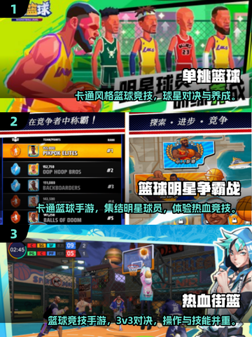 🔥2025单挑篮球手游TOP榜💥🏀超耐玩推荐！截图2