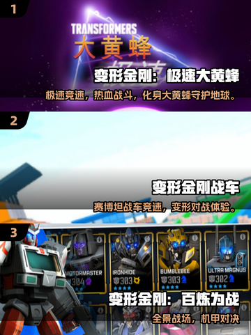 🔥变形金刚赛车游戏大揭秘！2025必玩清单🎮💥截图2
