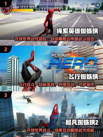 🔥2025必玩蜘蛛侠游戏下载推荐！🎮截图2
