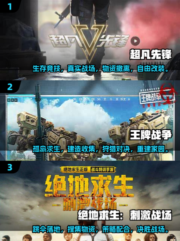 🔥2025必玩！人气战场生存游戏大揭秘🎮截图2