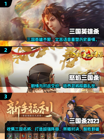 2024超🔥的三国杀小游戏推荐！🎉截图2