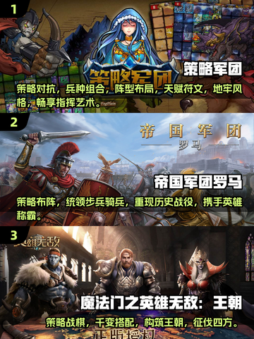 2024必玩🔥策略军团手游合集下载🔗截图2