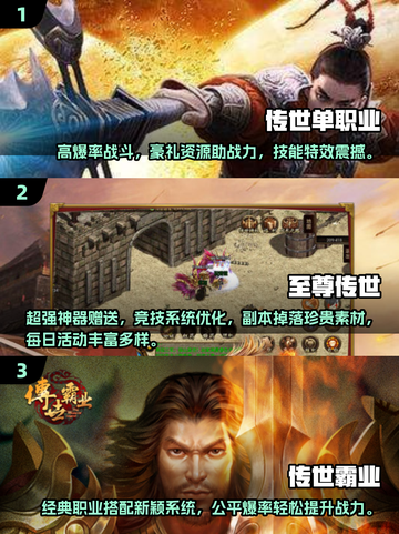 🔥2025最受欢迎！不氪金传世手游TOP5📌截图2