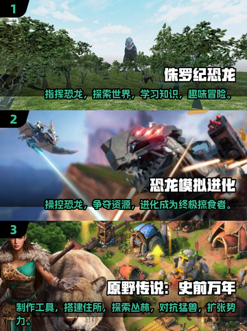 🦖2025必玩小恐龙游戏🔥下载清单 Dinosaurs Games截图2