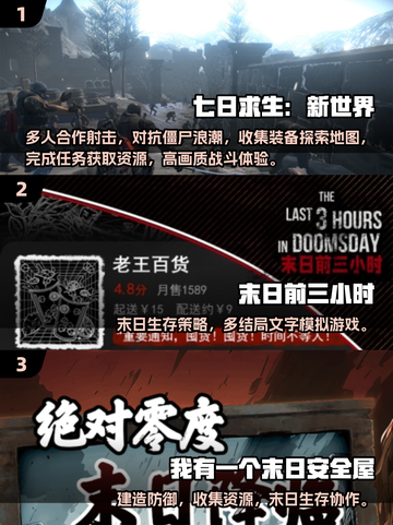 🔥末日生存游戏TOP榜🔥2025必玩 survival 游戏推荐🎮截图2