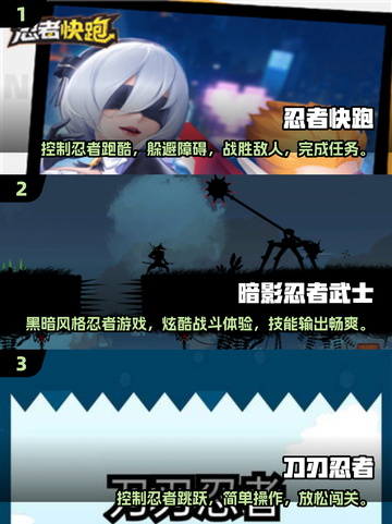 🔥2024必玩！忍者跑酷飞镖游戏合集💥截图2