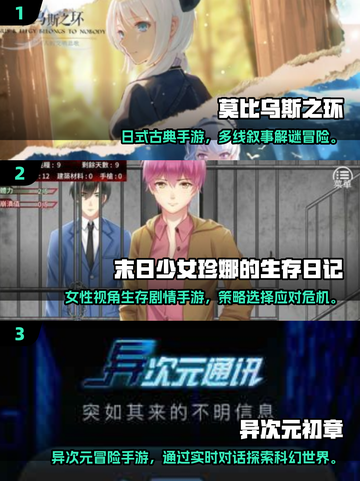 2025视觉小说游戏TOP榜💥高颜值互动神作推荐✨截图2