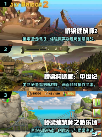 2025🔥建造桥梁游戏TOP5💥轻松搭桥赢高分🌉截图2