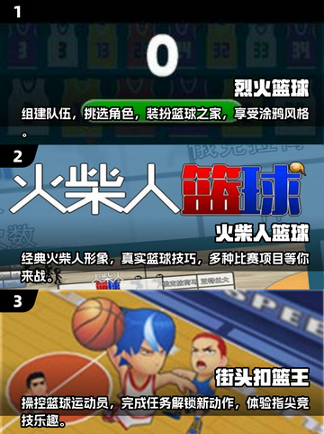 🏀2025最火免费篮球游戏推荐，玩到停不下来！截图2