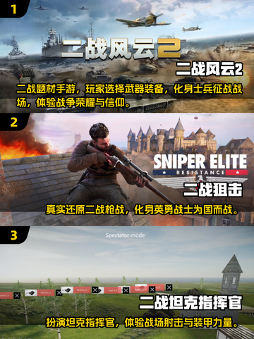 🔥2025二战射击手游TOP榜💥🎮截图2