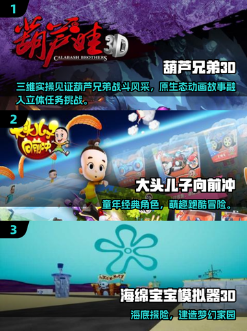🔥2025最火3D动画手游TOP5榜单🎮截图2