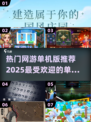 🔥2025超热门单机游戏推荐🎉玩到停不下来！