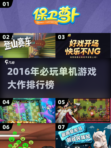 🎮2016单机神作TOP榜🔥经典必玩清单截图1