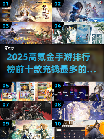 💰2025高氪金手游排行榜：揭秘充钱最多的10款游戏🔥截图1