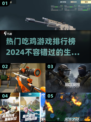 🔥2024必玩！热门吃鸡游戏排行榜🔥