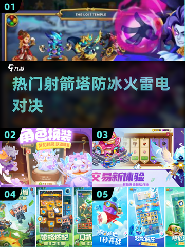 🔥2025最火射箭塔防！冰火雷电对决💥截图1