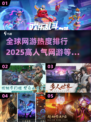 🔥2025全球网游热度排行✨高人气游戏等你来下载！
