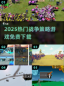 🔥2025最火战争策略游戏免费下🎮