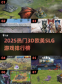 🔥2025欧美SLG游戏排行🎮3D动态超好玩！