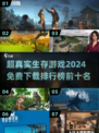 🔥2024必玩！免费超真实生存游戏排行榜🔥