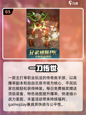 🔥2025最火单职业传奇手游TOP榜💥截图6
