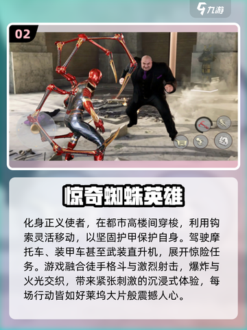🔥2025年必玩的蜘蛛侠游戏推荐🎉截图3