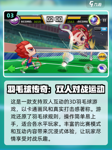 🔥2025最受欢迎的3D羽毛球游戏合集🎾截图4