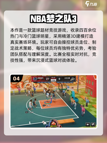 2025超好玩NBA手游推荐🔥🎮有趣NBA游戏有哪些？截图5
