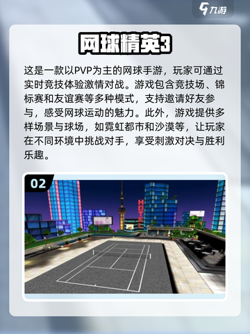 2024必玩！🔥超有趣3D网球手游排行榜🎾截图3