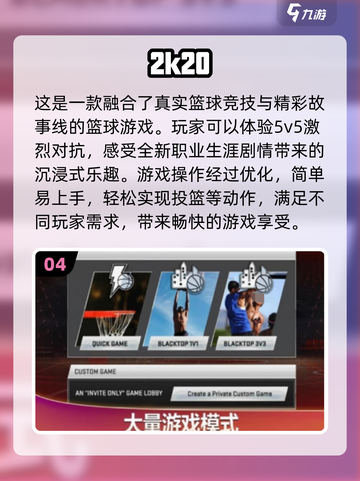 🔥2024必玩！超炫4K篮球手游大盘点🏀截图5