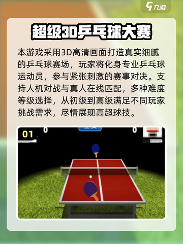 2025🔥超耐玩3D乒乓球手游推荐💥截图2