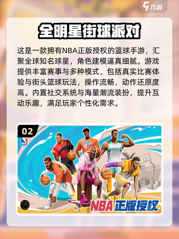 2025超好玩NBA手游推荐🔥🎮有趣NBA游戏有哪些？截图3