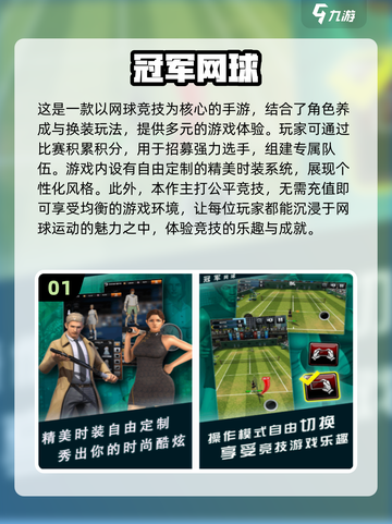 🔥2024必玩经典3d网球游戏合集🎾截图2