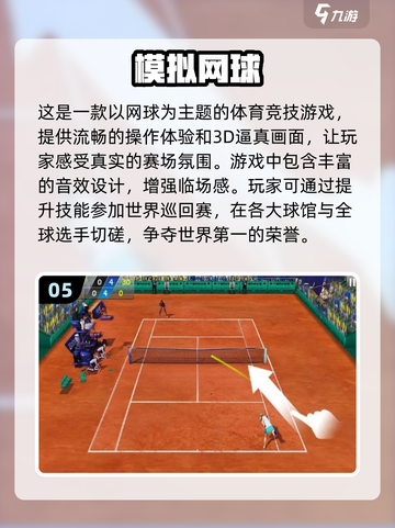 2024必玩！🔥超有趣3D网球手游排行榜🎾截图6