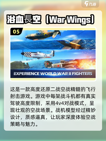 🔥2025必玩！TOP10二战飞机空战游戏排名💥截图6