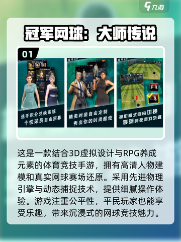 2024必玩🔥3D网球手游排行榜🎾截图2