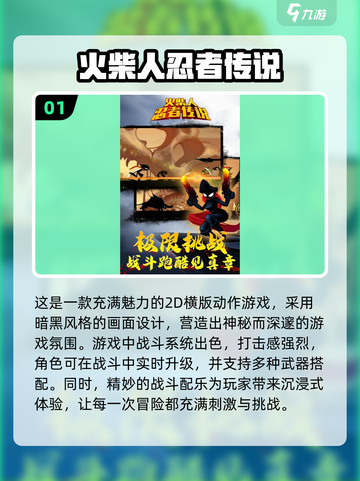 🔥2025超燃火柴人忍者闯关游戏推荐🎮单机玩家必玩！截图2