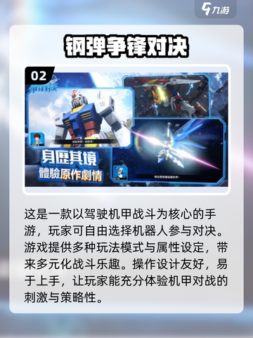 🔥2024必玩敢达手游合集，机甲迷不容错过！🚀截图3