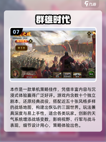 🔥2025必玩三国单机手游TOP榜🎮截图8