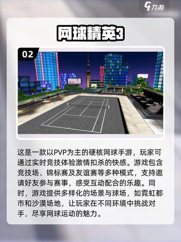 2024必玩🔥3D网球手游排名🌟截图3