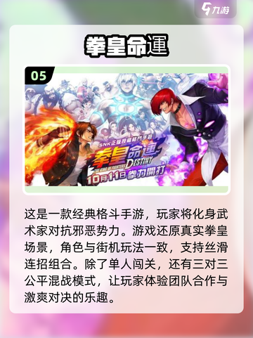 🔥拳皇单机游戏推荐2025✨人气手游汇总🎉截图6