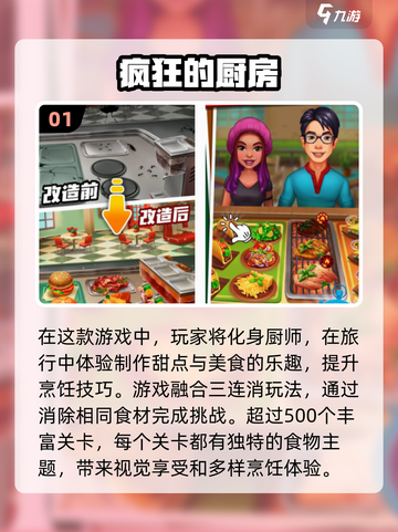 😍2024超有趣厨房消除手游推荐🔥截图2