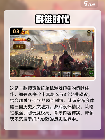 🔥2024必玩！三国单机手游合集💥截图4